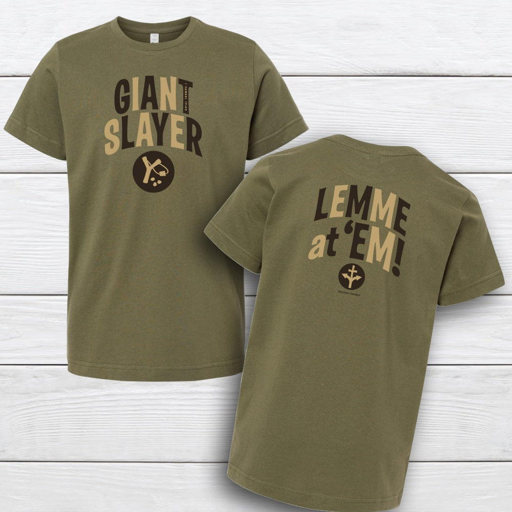 Giant Slayer - Toddler Tee - 4T, Military Green image