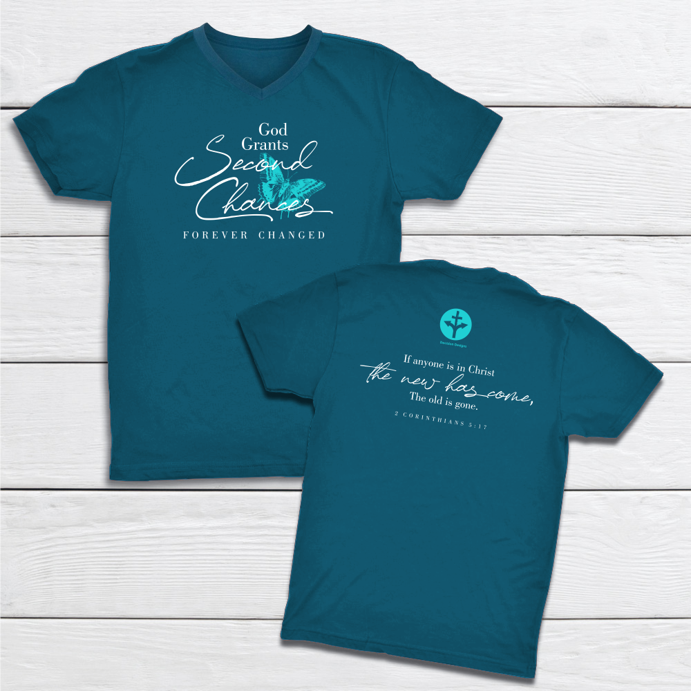 God Grants Second Chances V-neck image 0