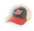 USA Silhouette American Flag Hat image 0