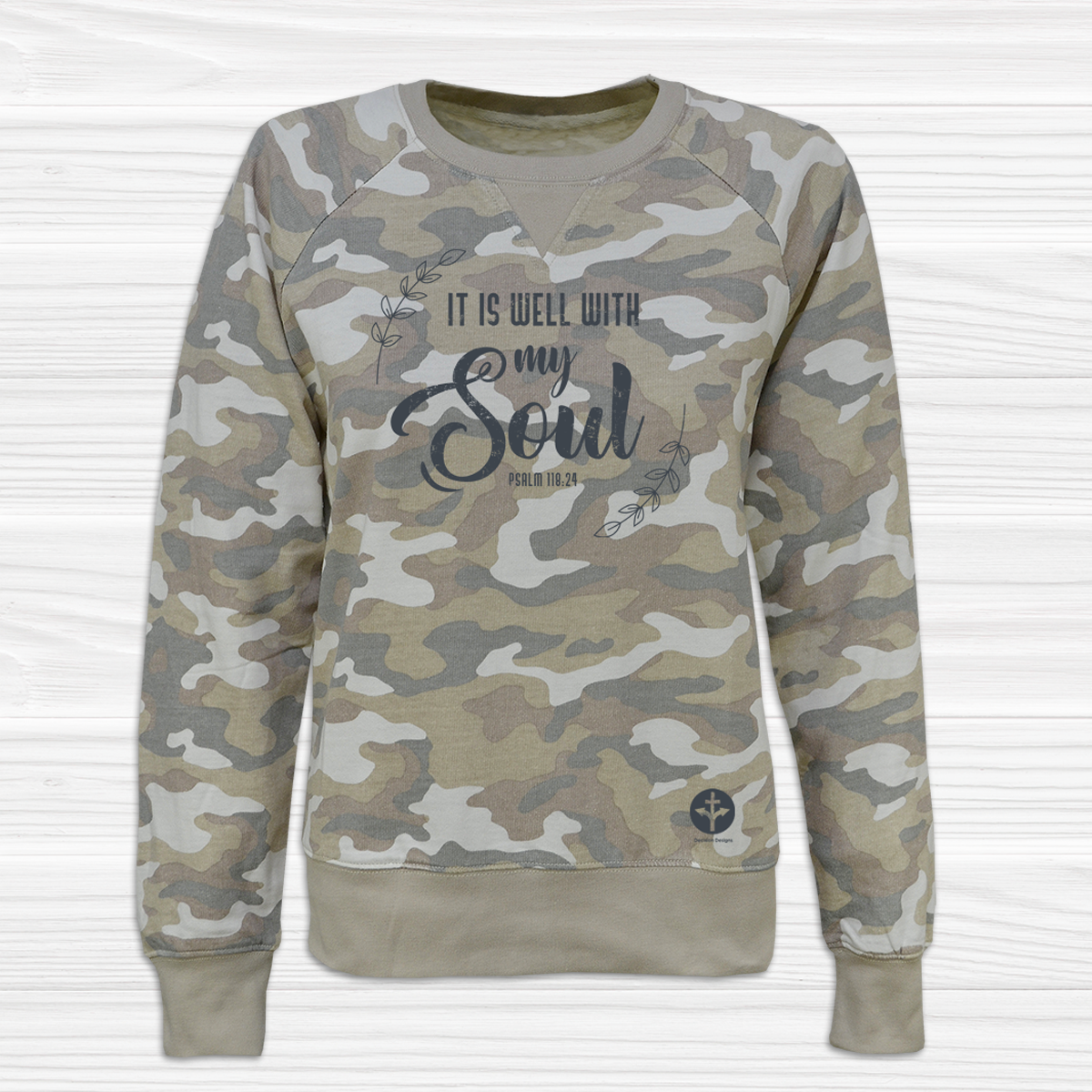 It is Well with My Soul - Women's Camo Sweatshirt image 0
