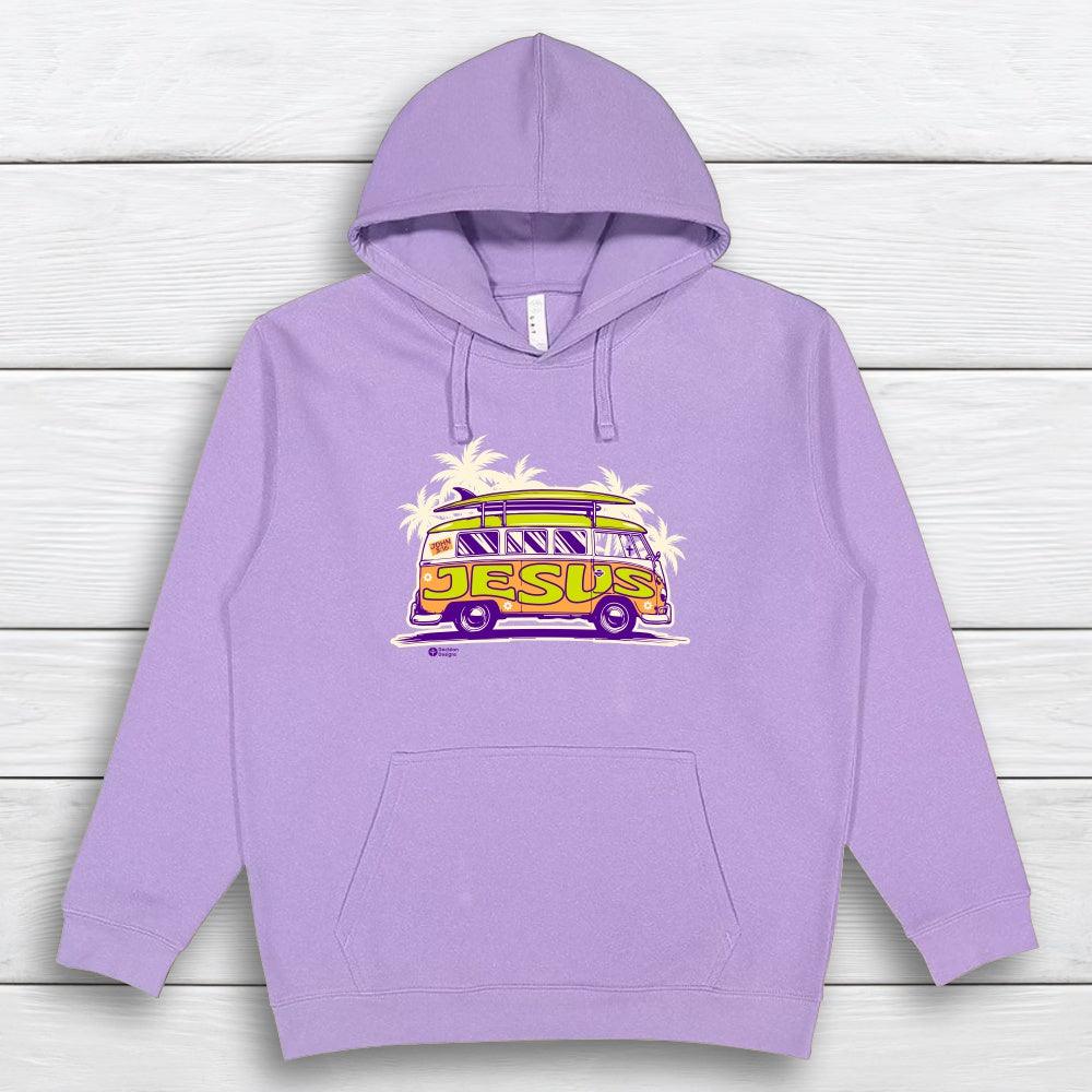 Jesus Bus Hoodie - 2X, Lavender image