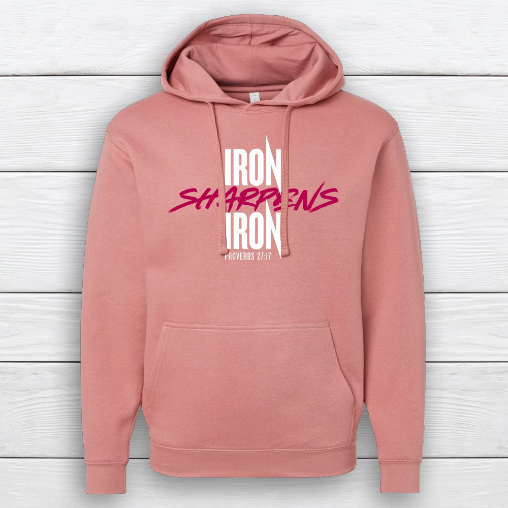 Iron Sharpens Iron Mauve Hoodie image 0