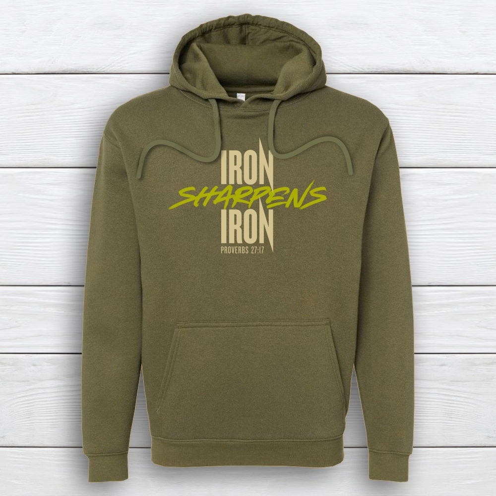 Iron Sharpens Iron Hoodie - XL, Military Green image