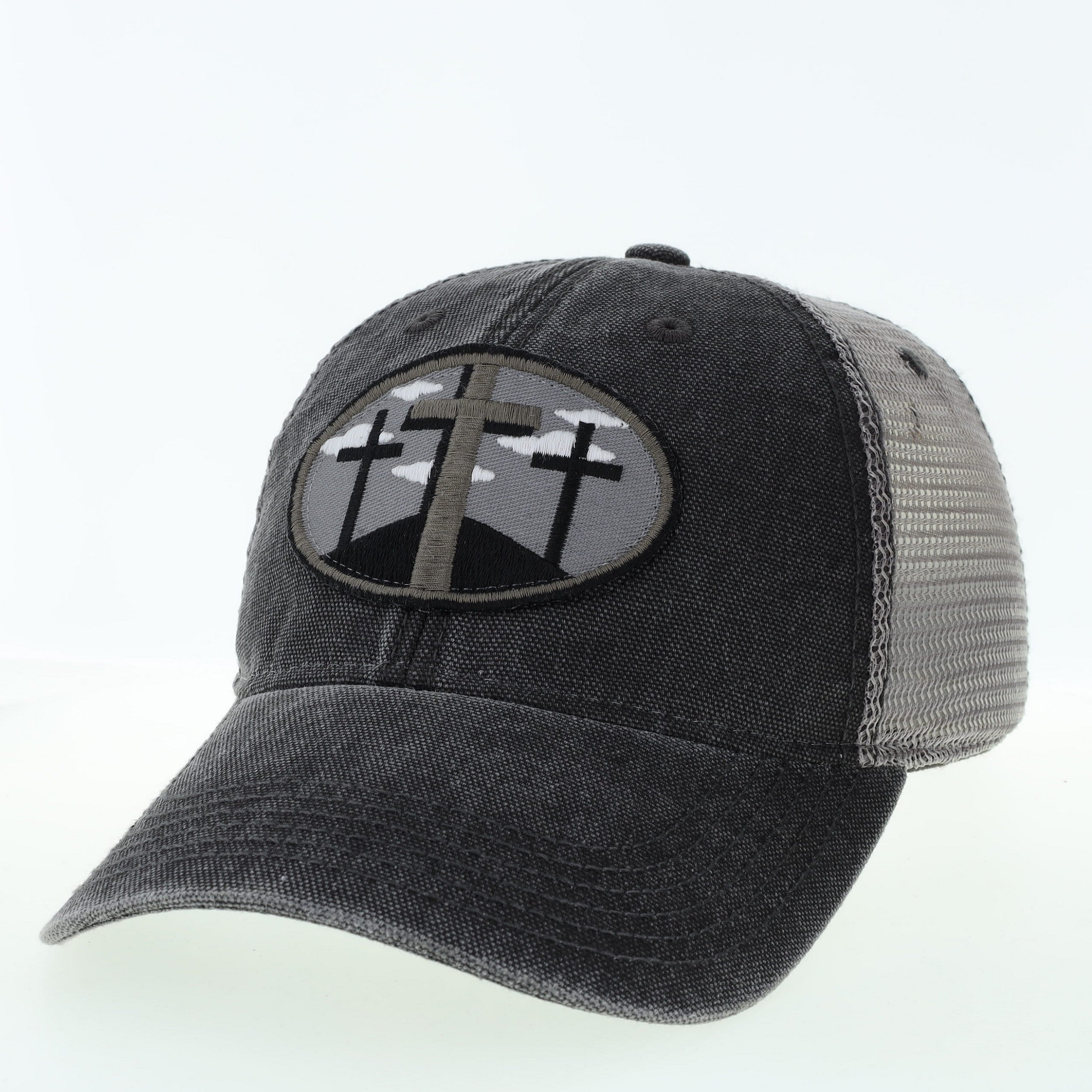 3 Crosses Patch Trucker Hats image 1