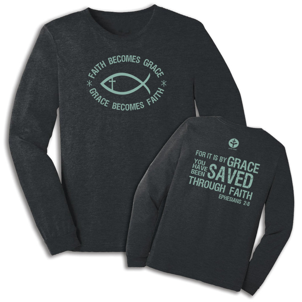 Faith Becomes Grace Long Sleeve Tee image 0
