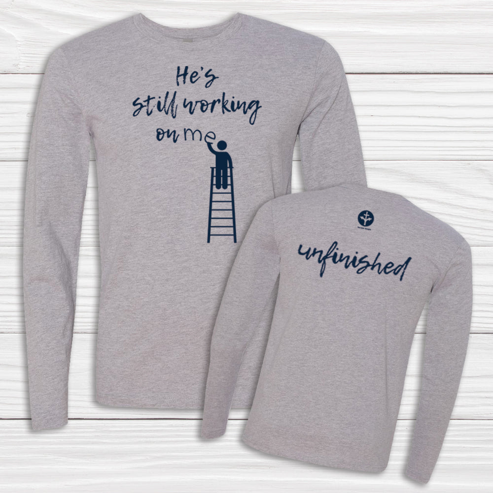 He's Still Working on Me - Long Sleeve Tee image 0